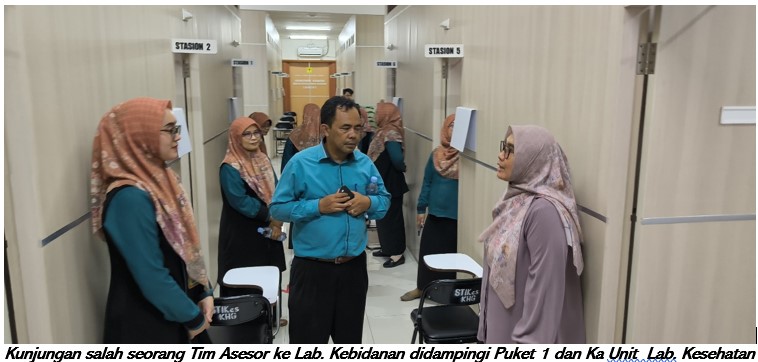 Kegiatan kunjungan asesor ke laboratorium OSCE STIKes Karsa Husada Garut
